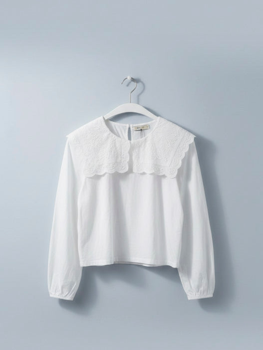 White Zara Top 12-14