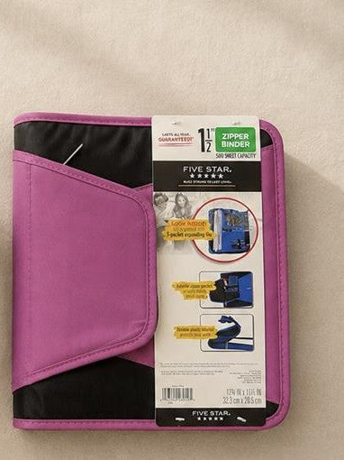 Purple/Black  Binders