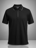 DKNY Men S zip polo Black