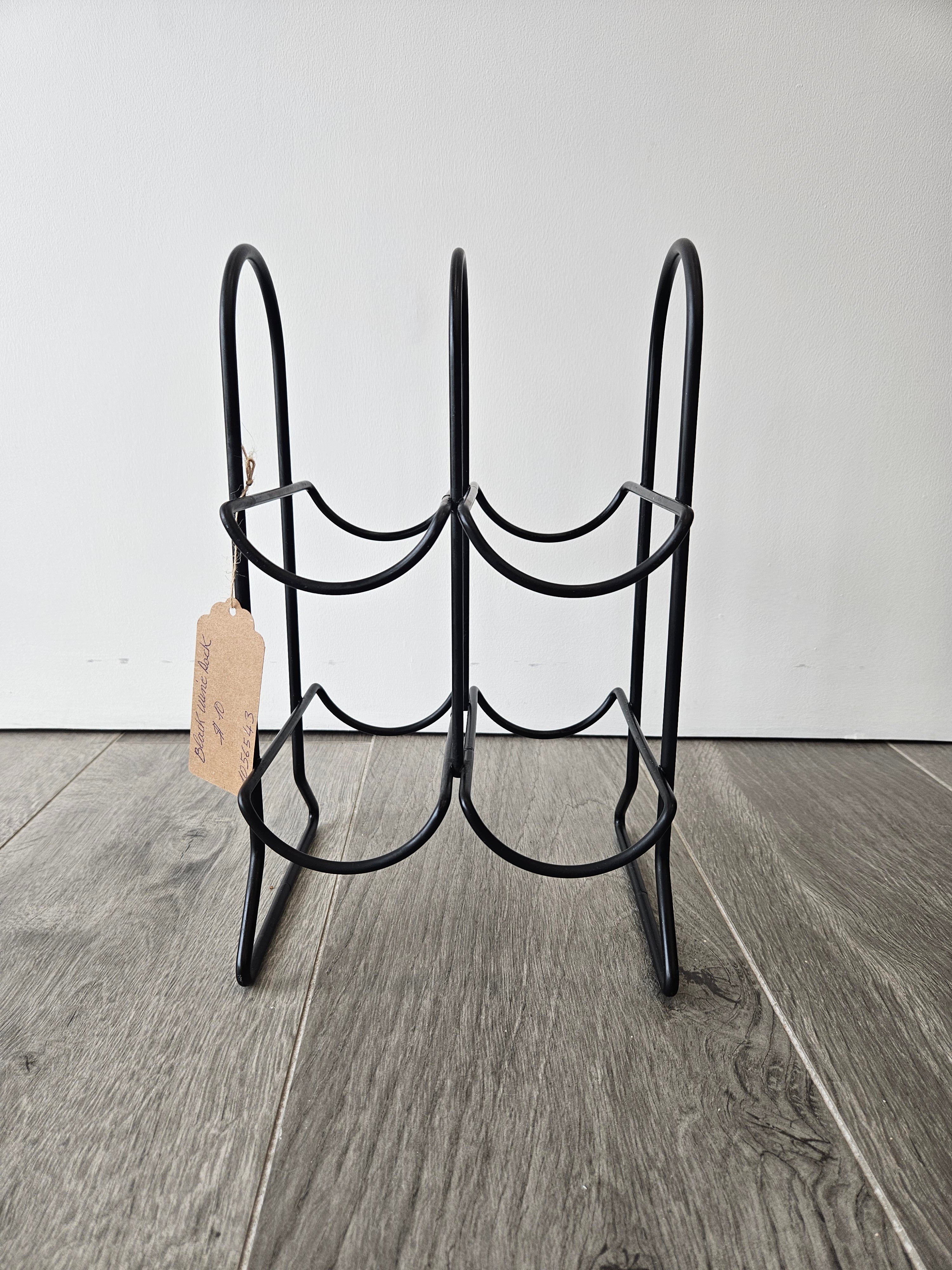 Black  Wine Rack