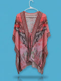 Print  Beach cover up, O/S