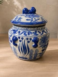Blue/White  Temple Jar
