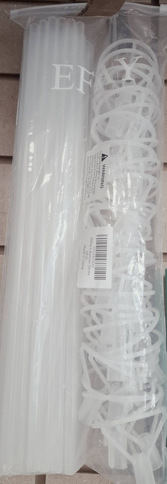 Party Balloon Sticks, 35 qty