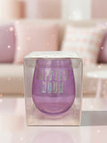 Stemless wine glass