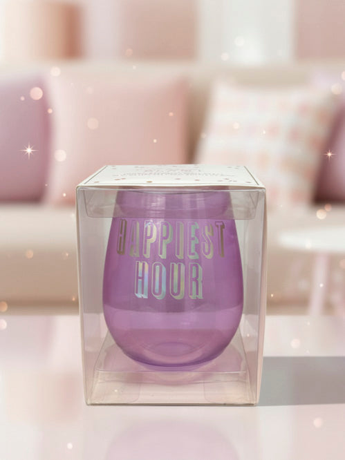 Stemless wine glass