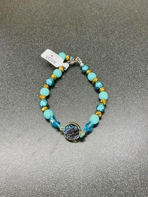 Blue Handmade Cayman Coral Bracelet
