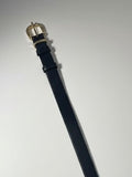 Black Billini Leather Belt, M/L
