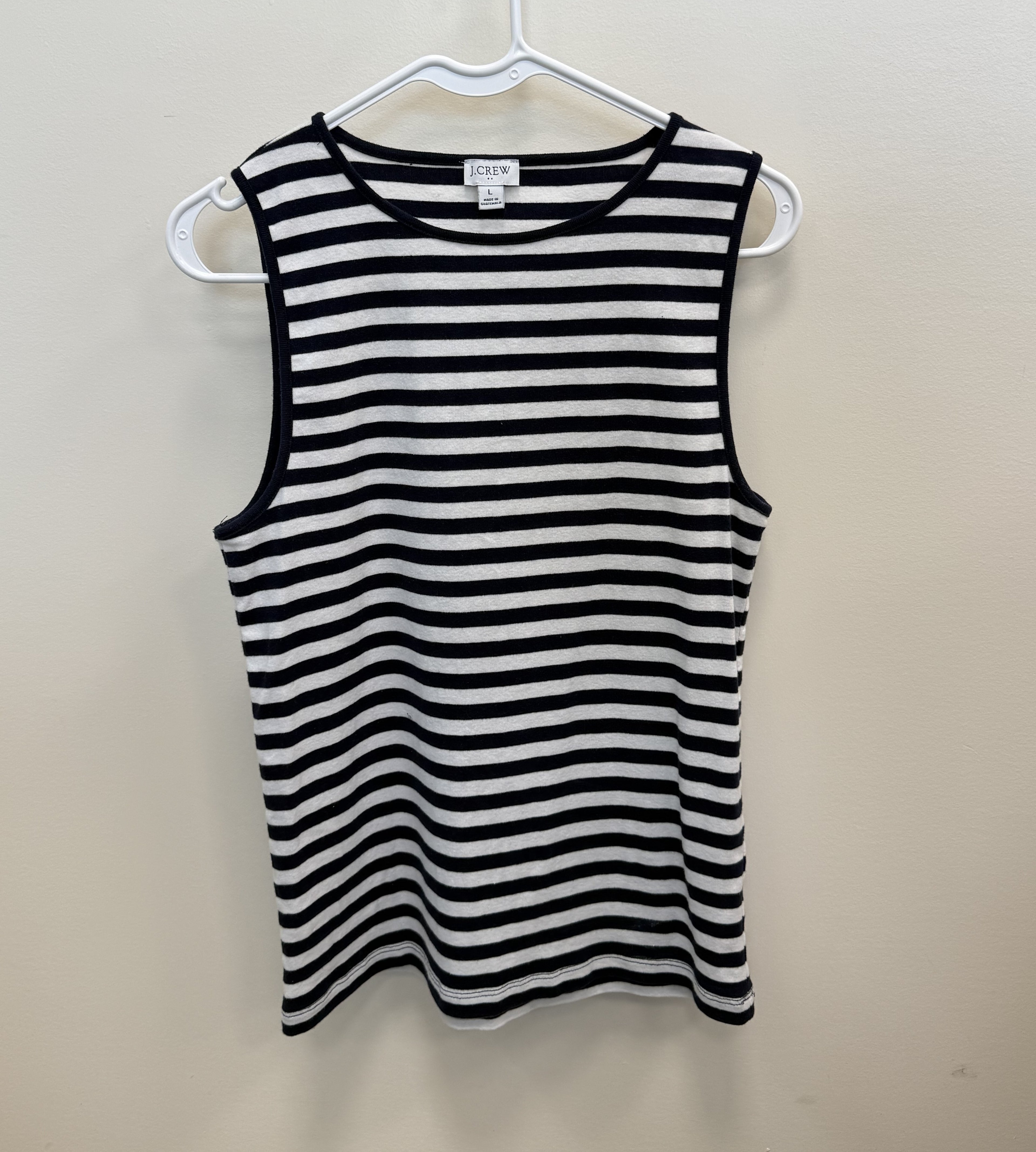 Black/White J.Crew Ladies Top, L