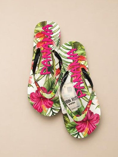 Multicolour Panama Flip Flops, 7