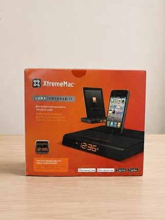 Black Xtreme Mac  Clock Radio and Charger