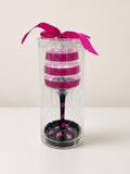 Pink/Black Burton Drinking Glasses